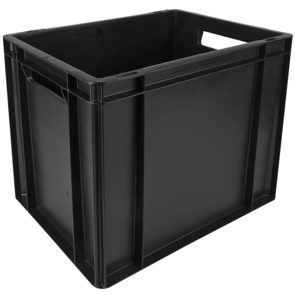 Transport box Euronorm black - 40x30x32,5cm