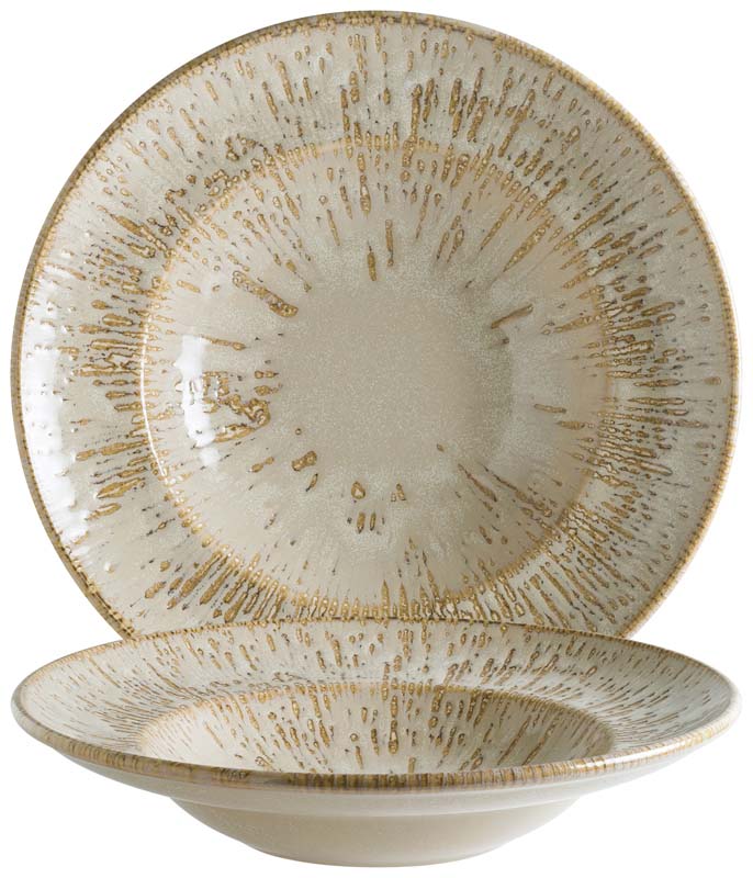 Bonna Snell Sand Gourmet Pasta plate 27cm beige - 6 pcs. Bonna Snell Sand Gourmet Pasta plate 27cm beige - 6 pcs.