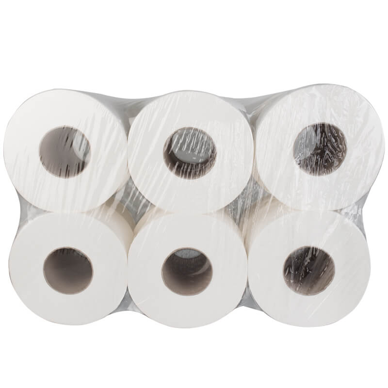Jumbo Toilet paper, cellulose, 2-ply - white (12 rolls) Jumbo Toilet paper, cellulose, 2-ply - white (12 rolls)