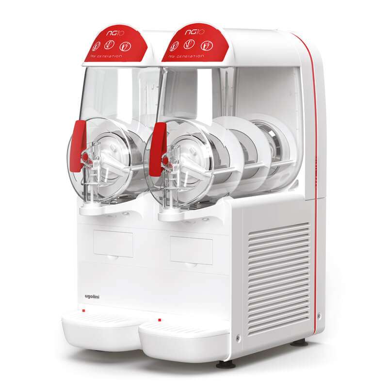 Slush ice machine Granitor® NG Easy 10-2 White R290, 2 x 10 liter containers