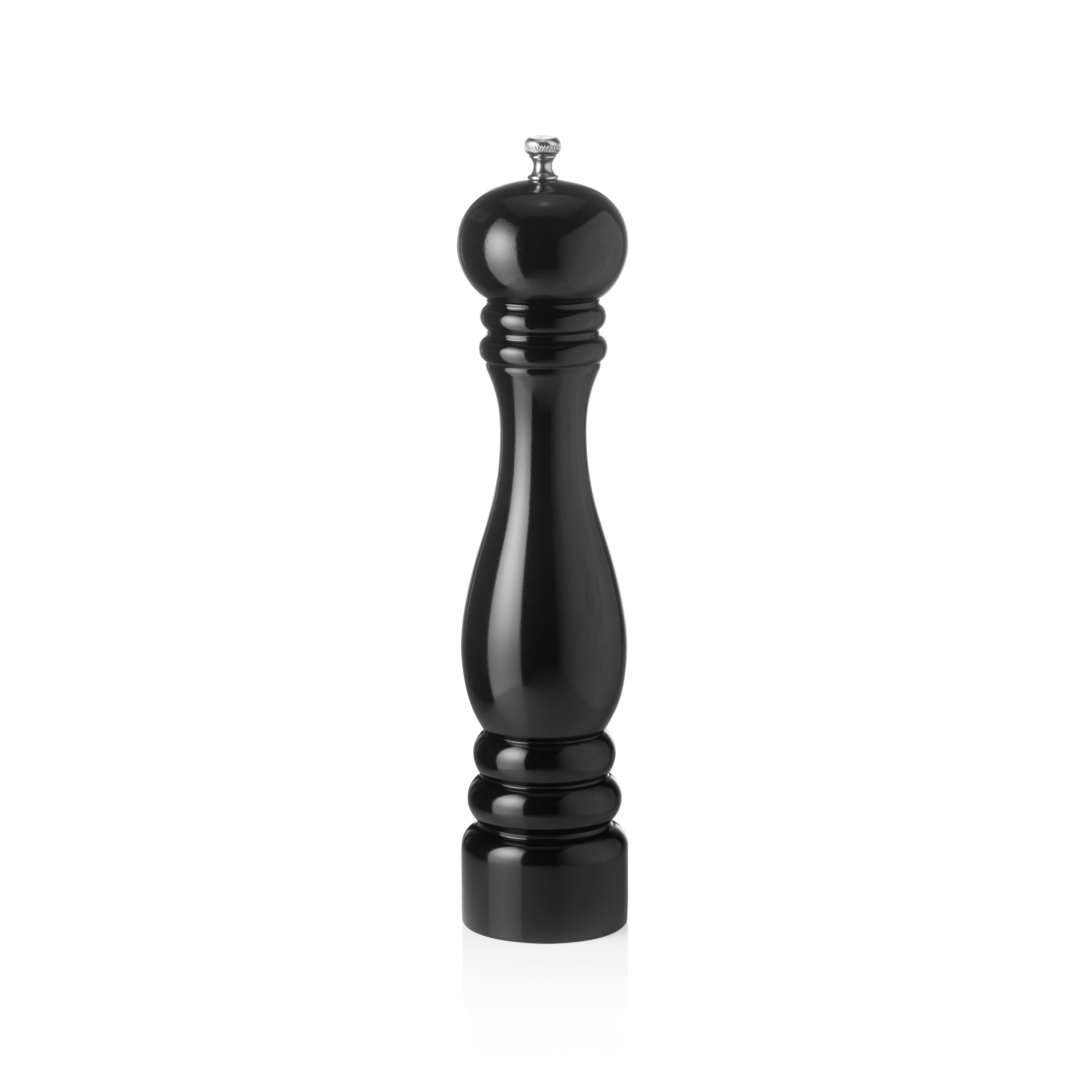 Pepper mill, rubber tree wood black - 30cm Pepper mill, rubber tree wood black - 30cm