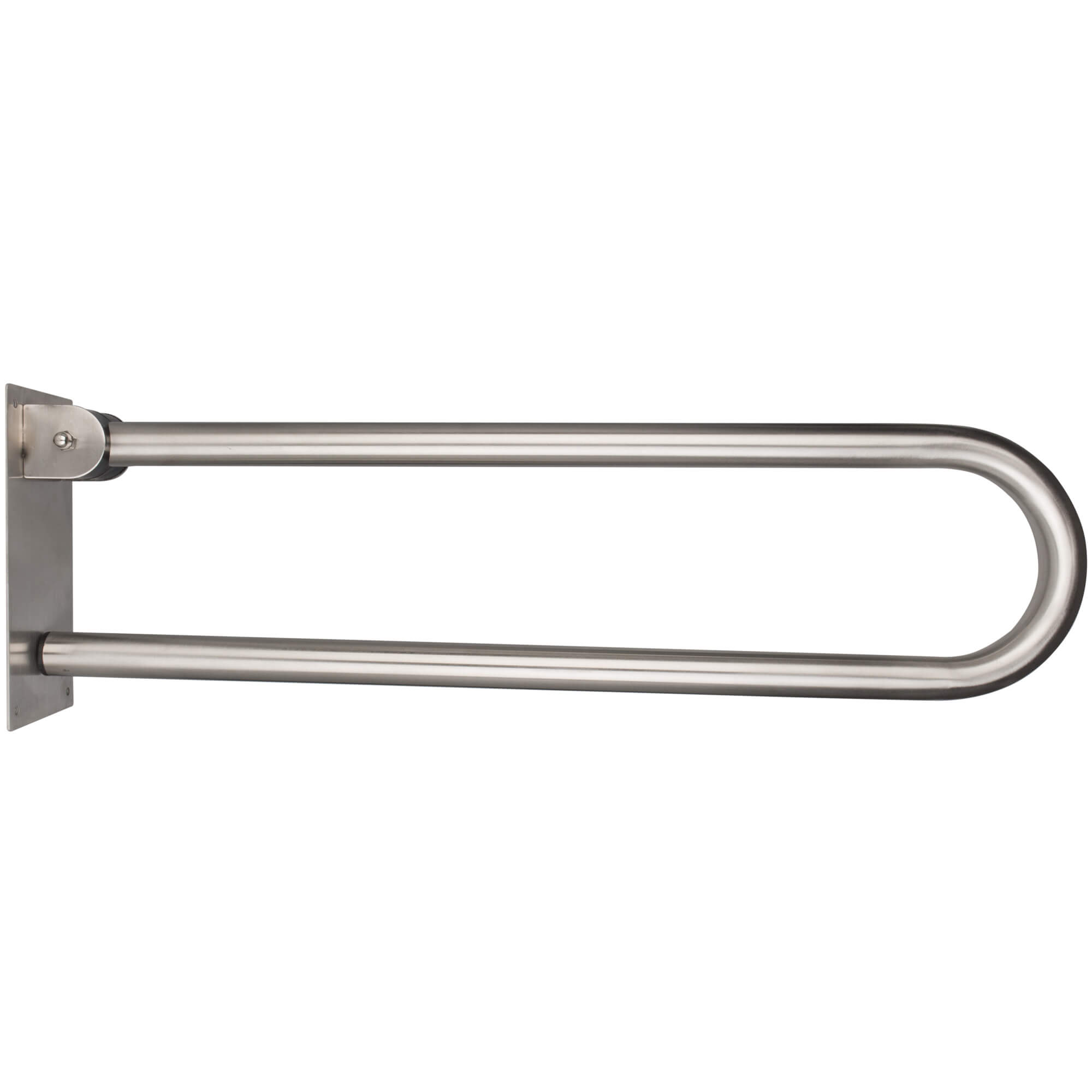 Handrail foldable, stainless steel, arcuate - 73cm