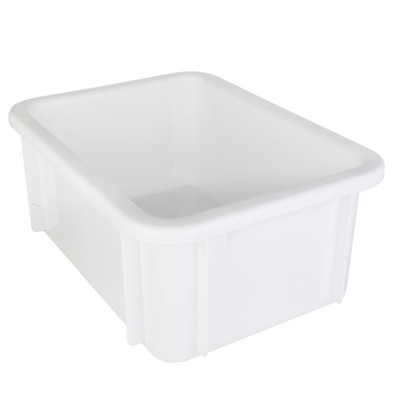 Stacking container, polypropylene white - 12l / 39,5x29,5x16,5cm