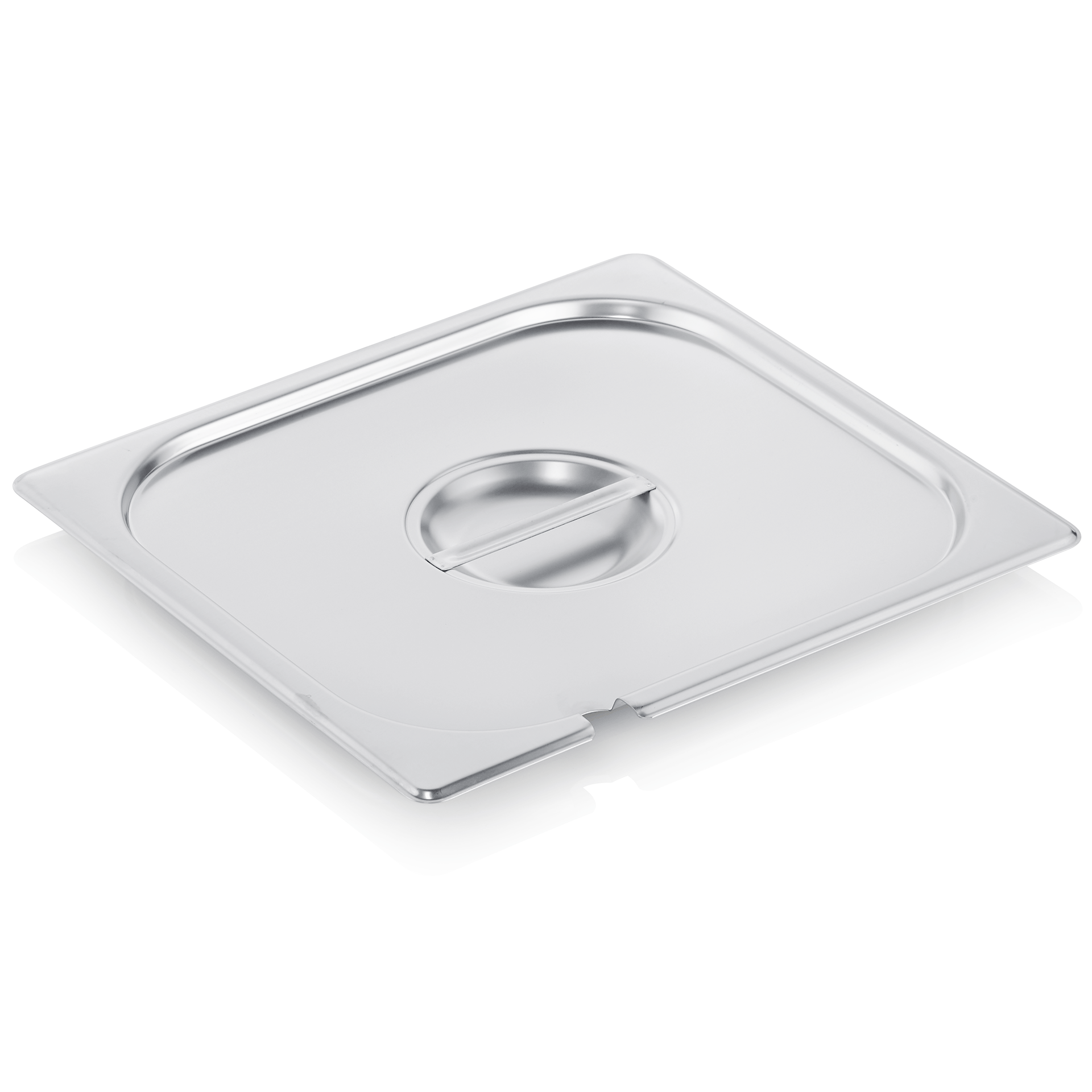 GN 2/3 lid, with spoon recess, CNS 18/8 (GN SELECT series)