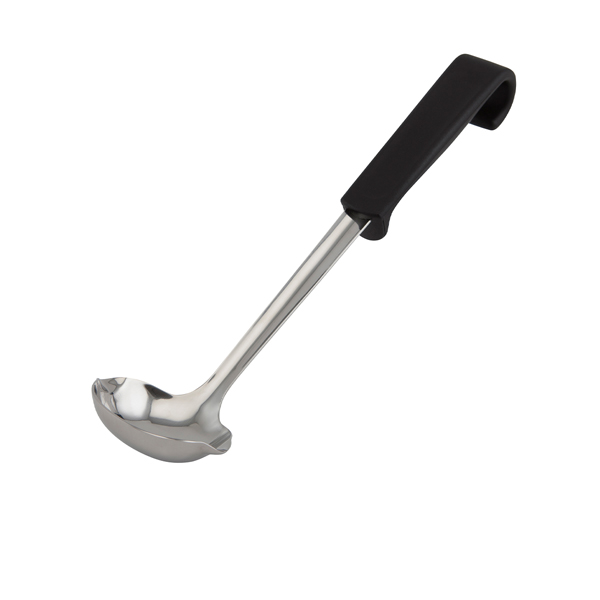 Sauce ladle with plastic handle, black - 28cm Sauce ladle with plastic handle, black - 28cm