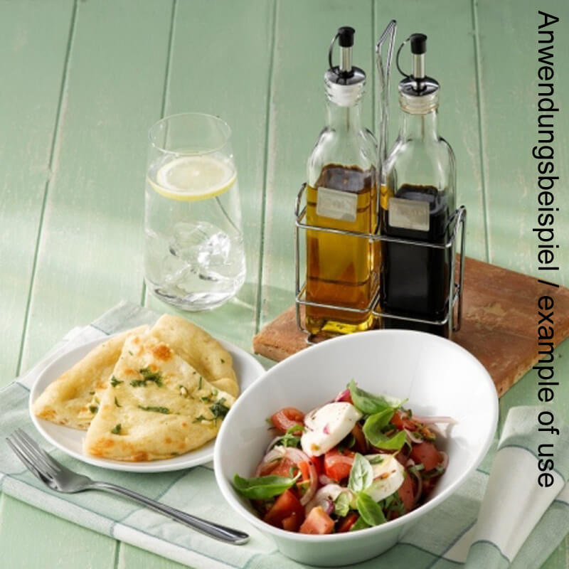 Oil & vinegar glass containers with chrome stand Oil & vinegar glass containers with chrome stand