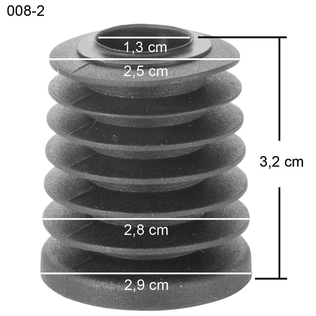 Removable plug for pourers, with fins - Size 2 Removable plug for pourers, with fins - Size 2