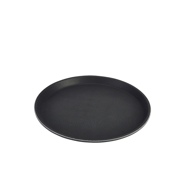 Tray, non-slip, round, PP black - 40,6cm Tray, non-slip, round, PP black - 40,6cm