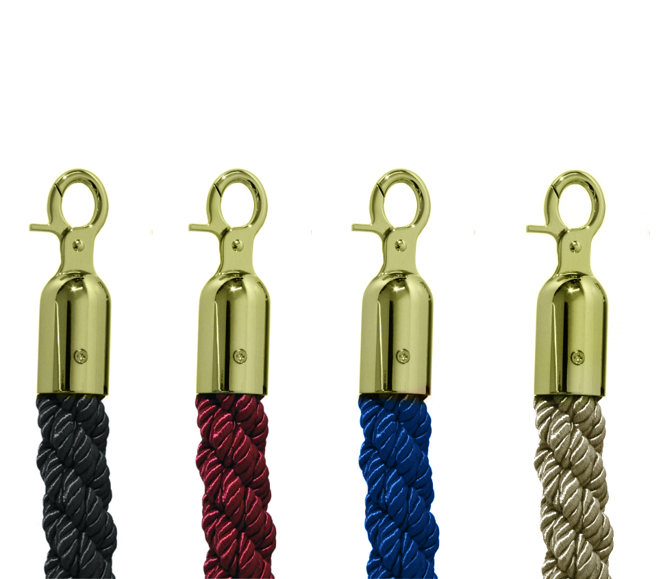 Cord for queue-management system 1,5m titanium gold