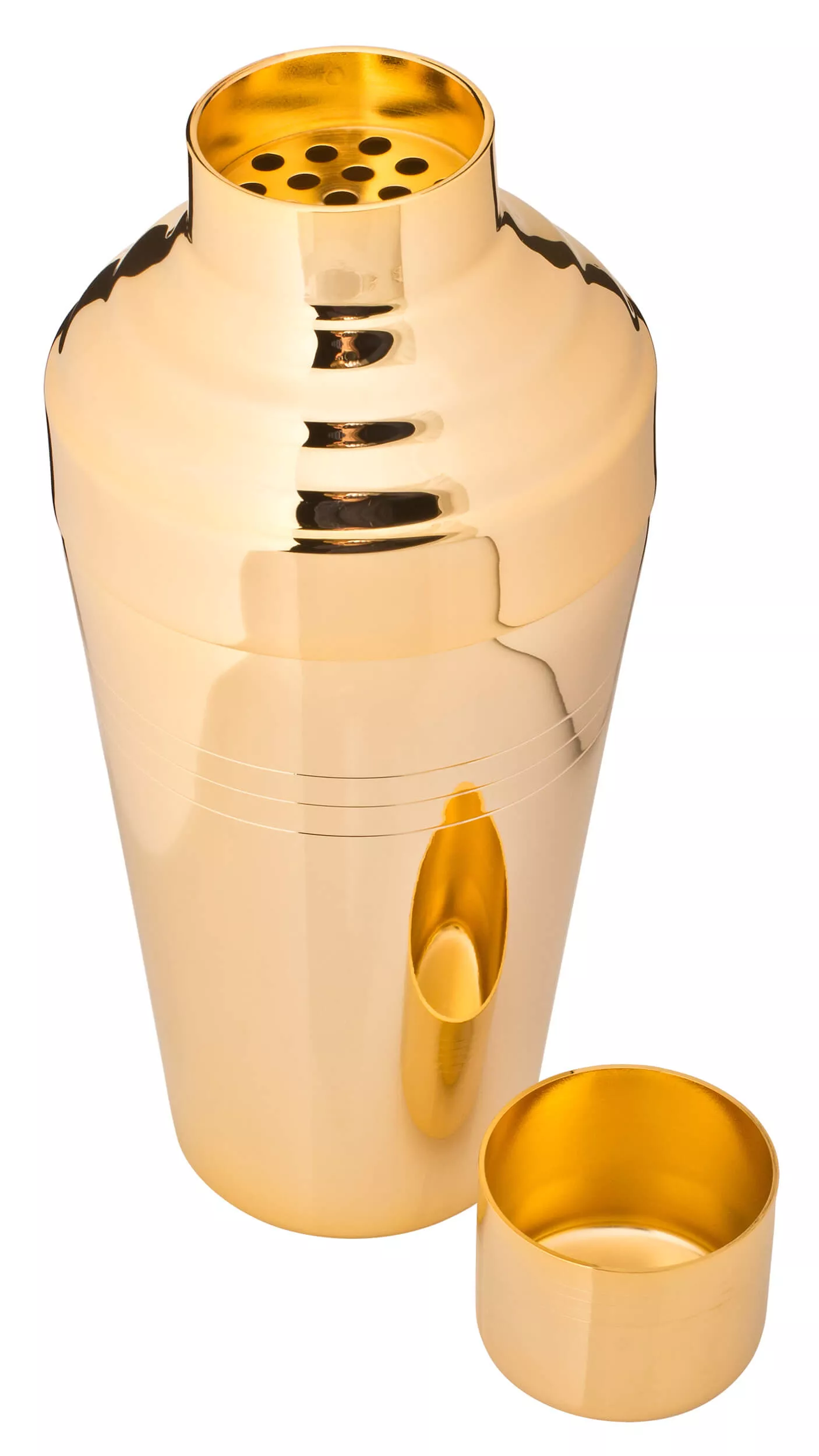 Tripartite Cocktailshaker Yukiwa Baron, golden - 510ml Tripartite Cocktailshaker Yukiwa Baron, golden - 510ml