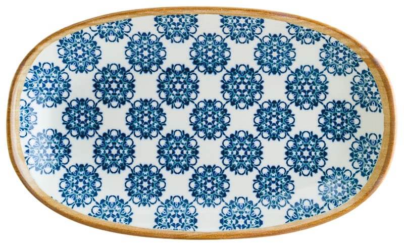 Bonna Lotus Gourmet Oval plate 24x14cm blue - 12 pcs. Bonna Lotus Gourmet Oval plate 24x14cm blue - 12 pcs.