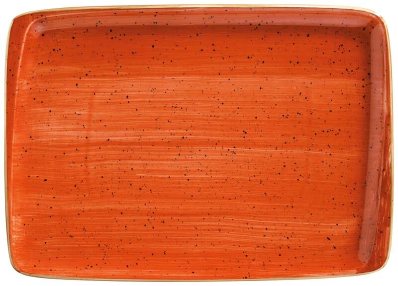Bonna Aura Terracotta Moove Plate 36x25cm orange - 6 pcs.