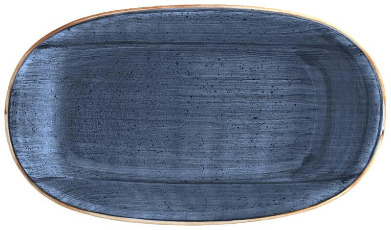 Bonna Aura Dusk Gourmet Oval plate 34x19cm blue - 6 pcs. Bonna Aura Dusk Gourmet Oval plate 34x19cm blue - 6 pcs.
