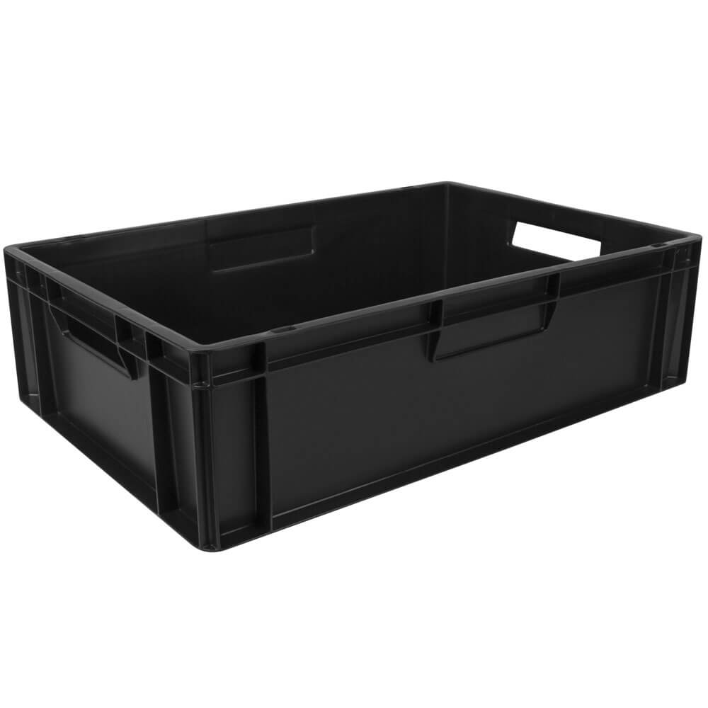 Transport box Euronorm black - 60x40x17cm