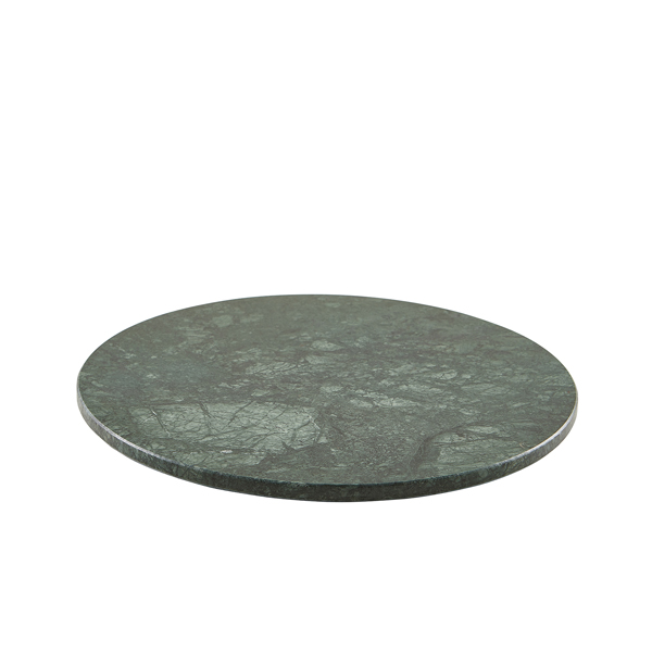 Round slab, green marble - 33cm