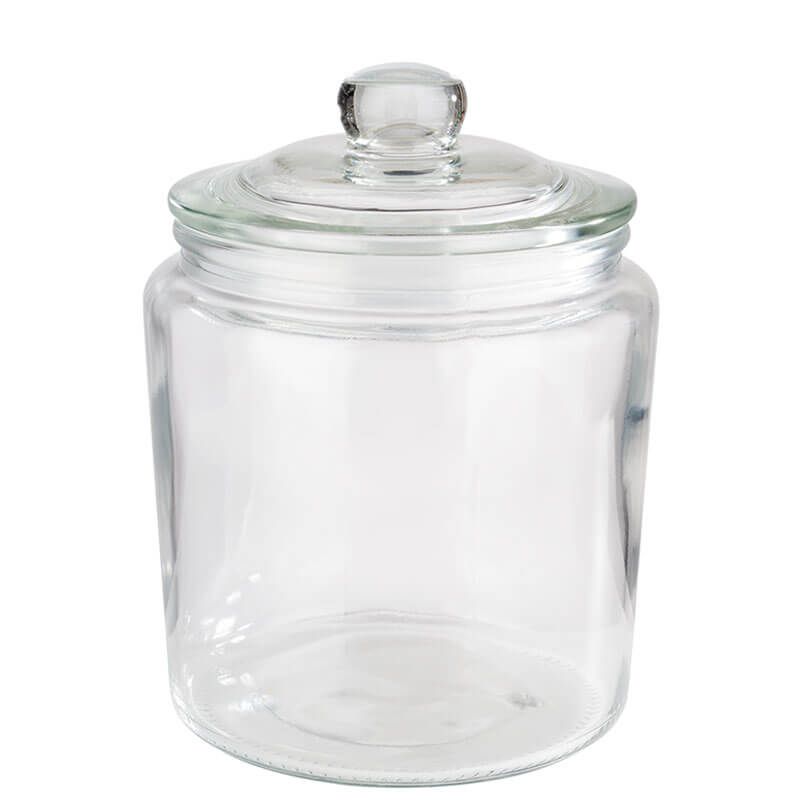 Glass jar Classic with lid and seal - 0,9l Glass jar Classic with lid and seal - 0,9l