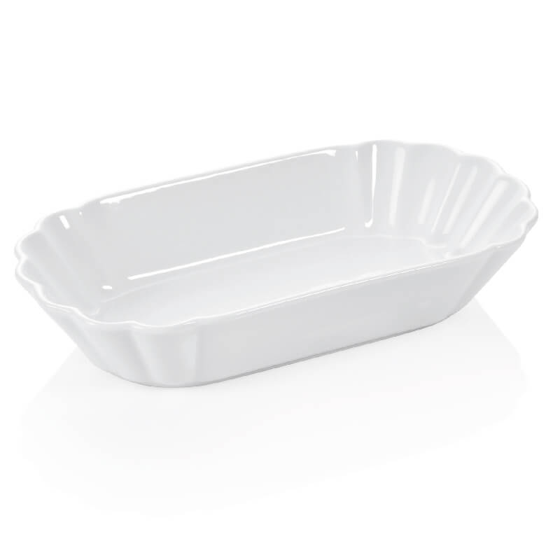 Chip bowl porcelain white - 25x12x5cm (6 pcs.) Chip bowl porcelain white - 25x12x5cm (6 pcs.)