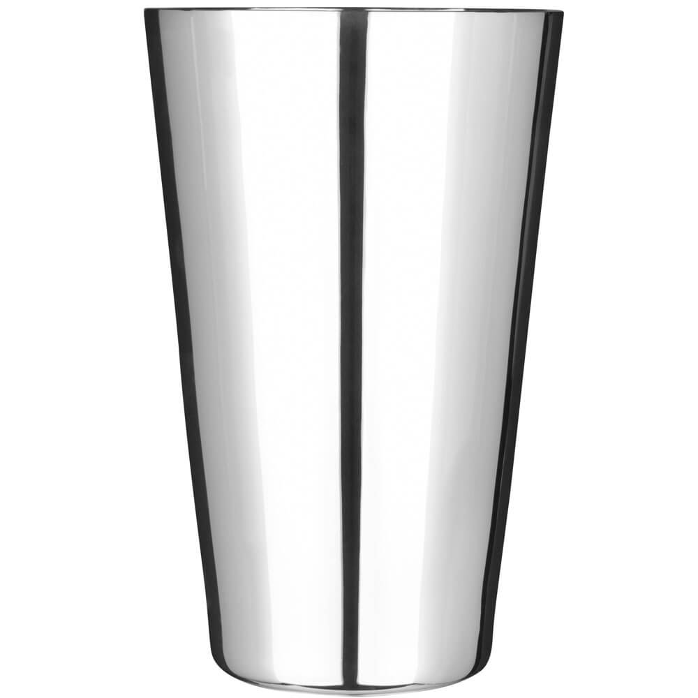 Cocktail Shaker, zweiteilig, Messing, Silber überzogen - 500ml