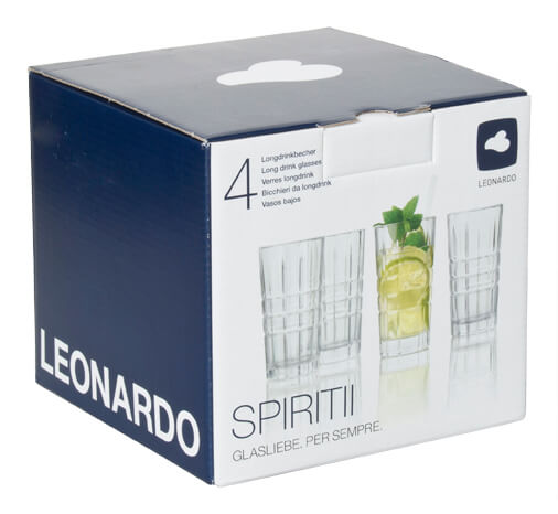 Longdrink glass Spiritii, Leonardo - 260ml (4 pcs.)