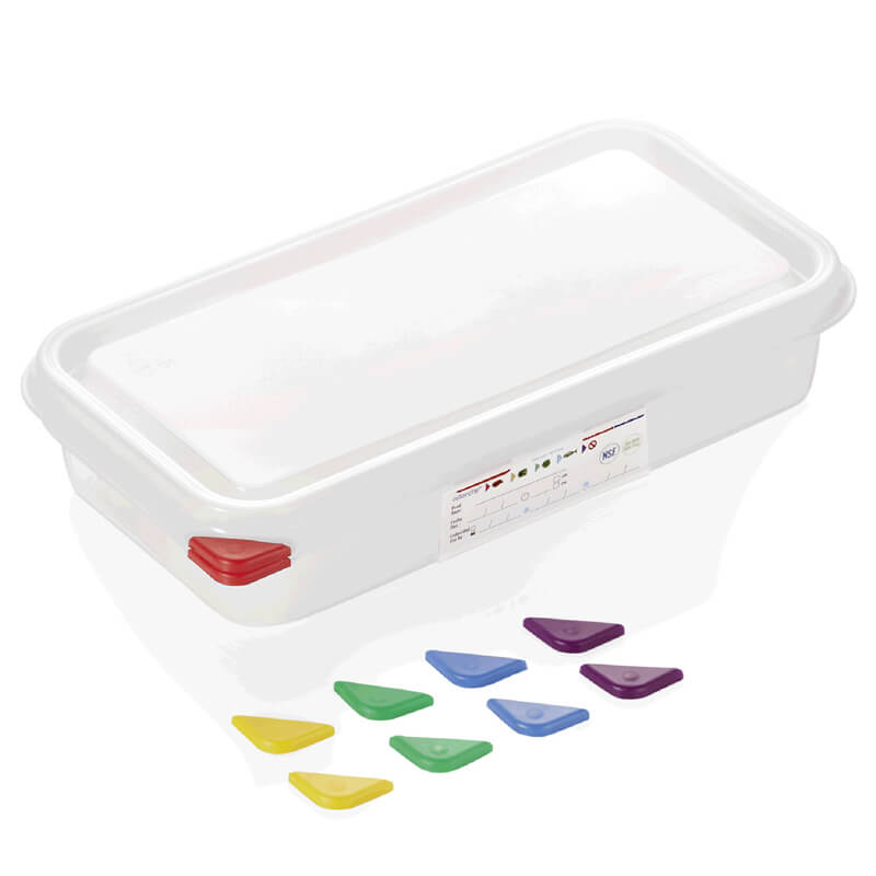 GN Container 1/3 set incl. lid, PP - 2,5l / H 6,5cm (1 pc.)
