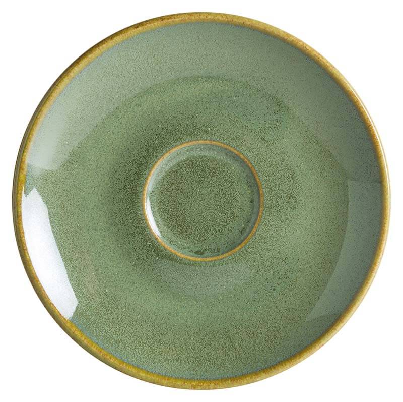 Bonna Sage Rita Saucer 12cm green - 6 pcs. Bonna Sage Rita Saucer 12cm green - 6 pcs.