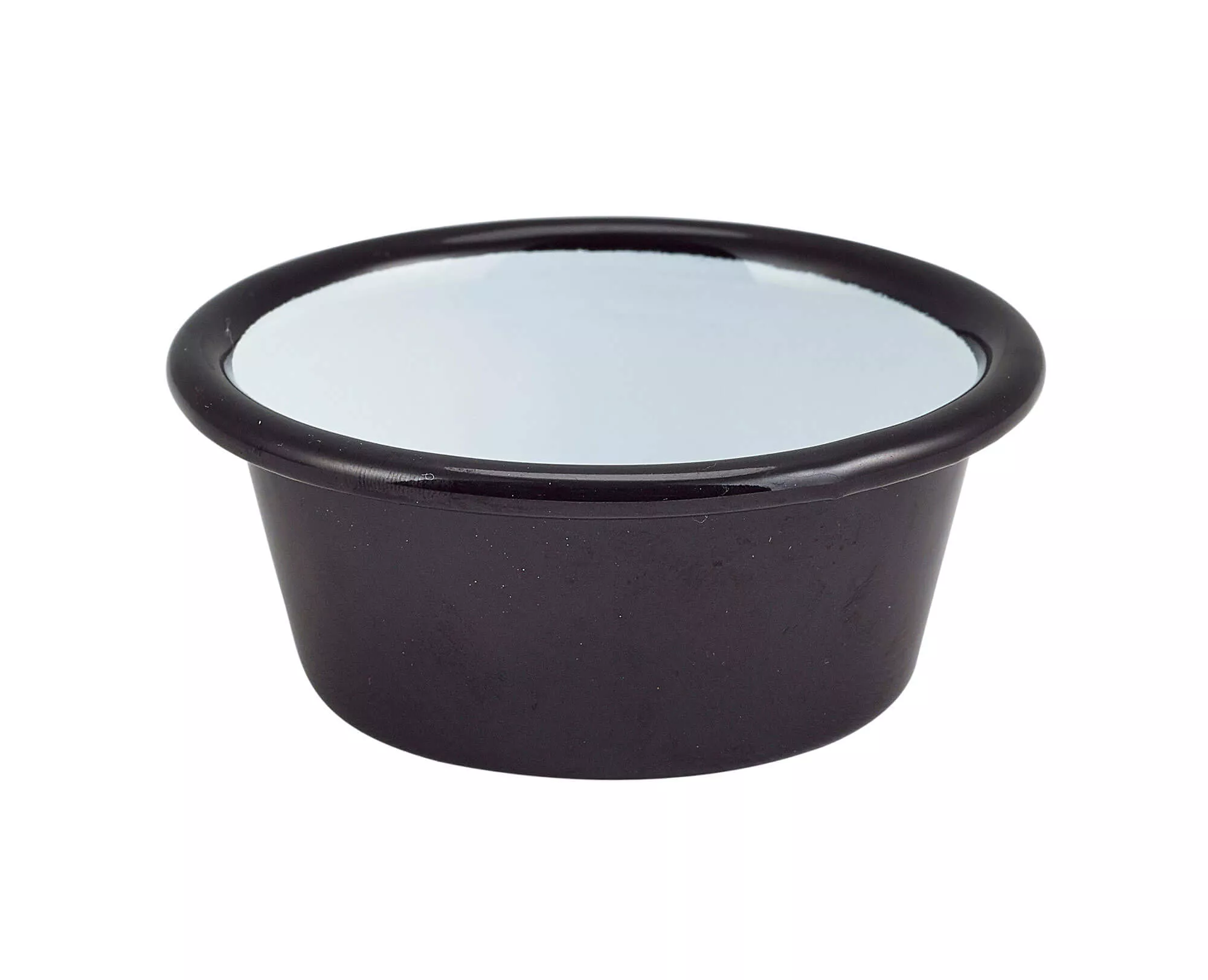 Enamel Ramekin 90ml flat - black Enamel Ramekin 90ml flat - black