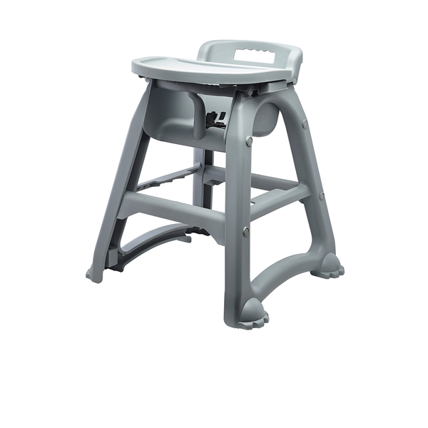 Stackable high chair, PP - grey Stackable high chair, PP - grey
