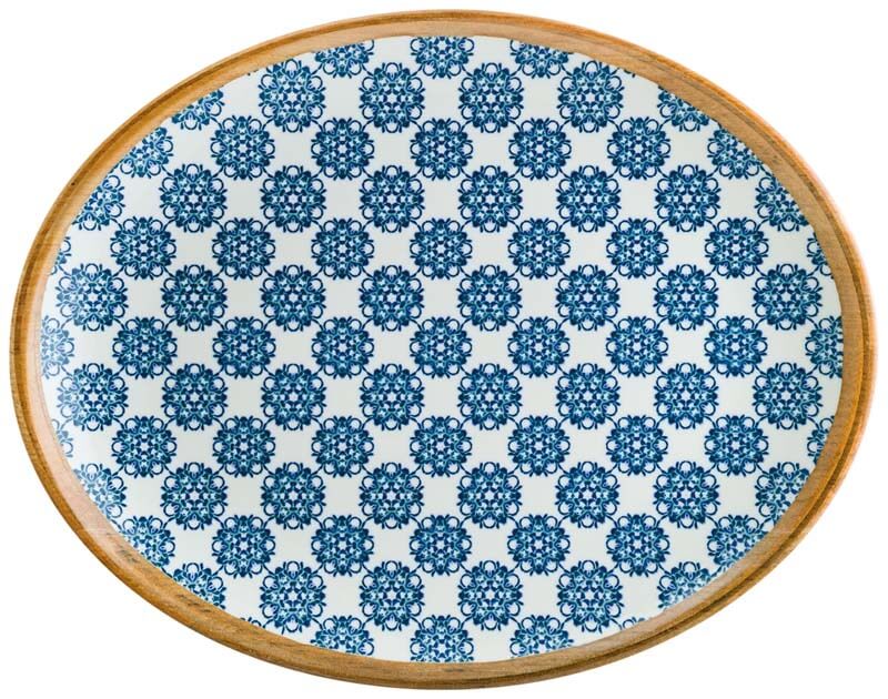 Bonna Lotus Moove Oval plate 36x28cm blue - 6 pcs. Bonna Lotus Moove Oval plate 36x28cm blue - 6 pcs.