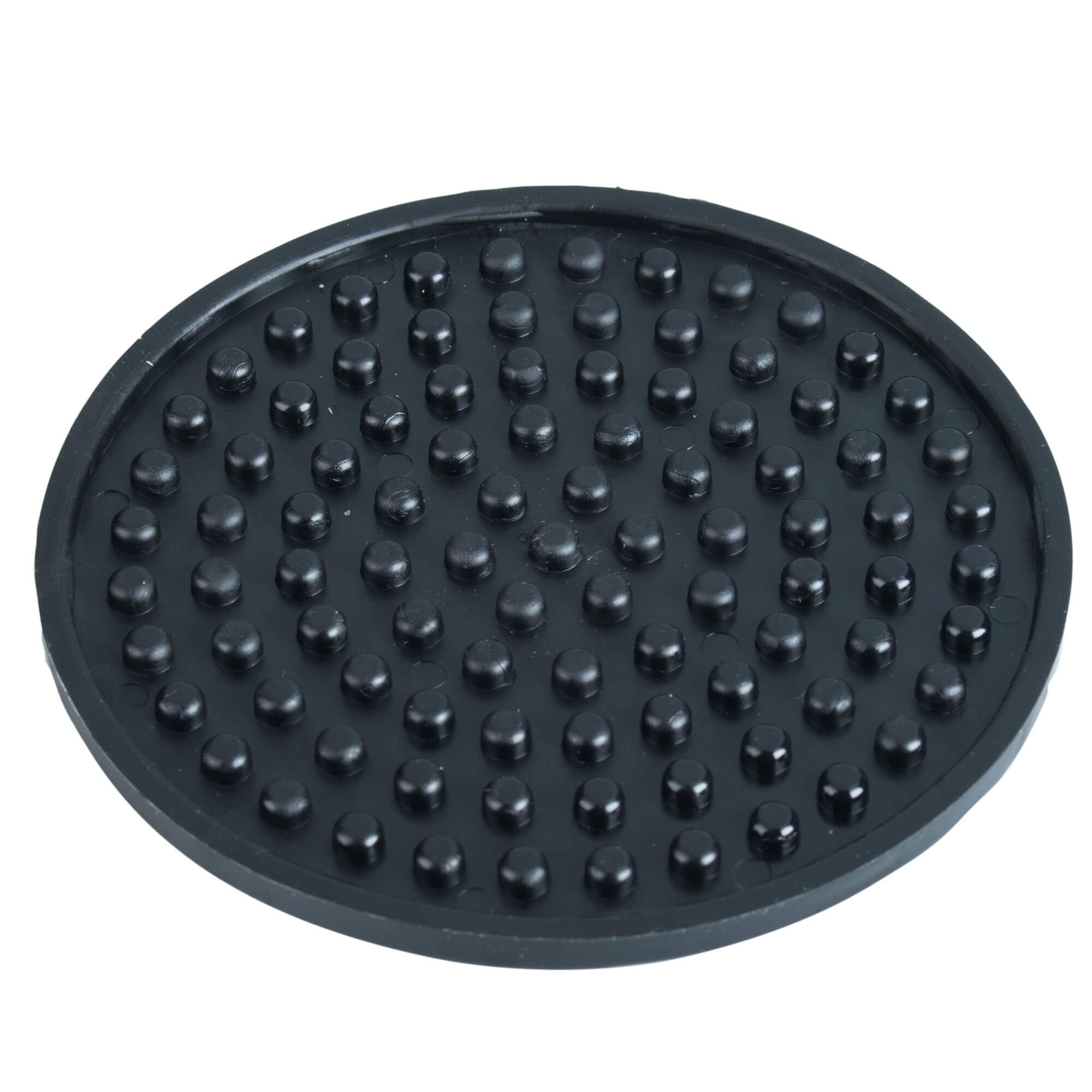 Coasters set, black, round - 11cm (12 pcs.)