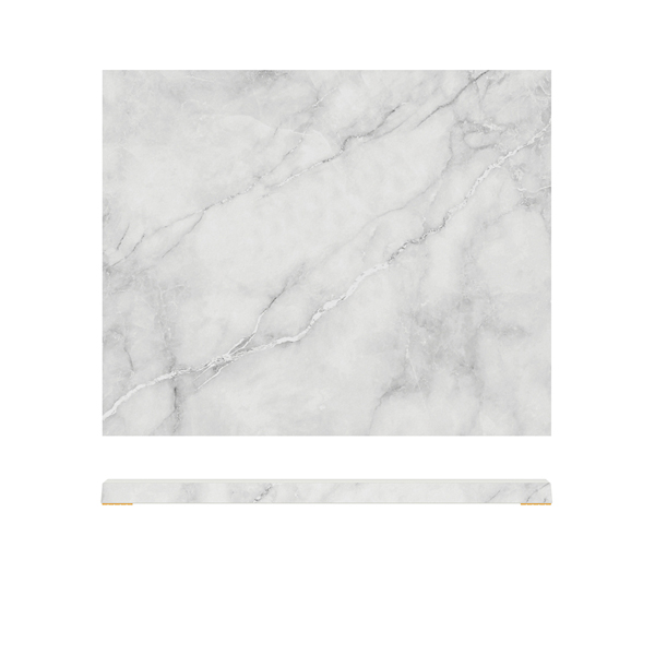 GN1/2 plate, melamine, white marble look - 32,5x26,5cm GN1/2 plate, melamine, white marble look - 32,5x26,5cm