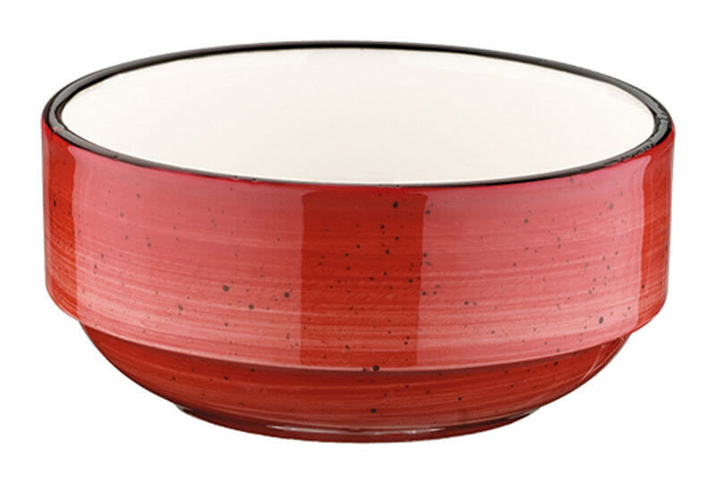 Bonna Aura Passion Banquet Stackable bowl 6cm red - 24 pcs. Bonna Aura Passion Banquet Stackable bowl 6cm red - 24 pcs.