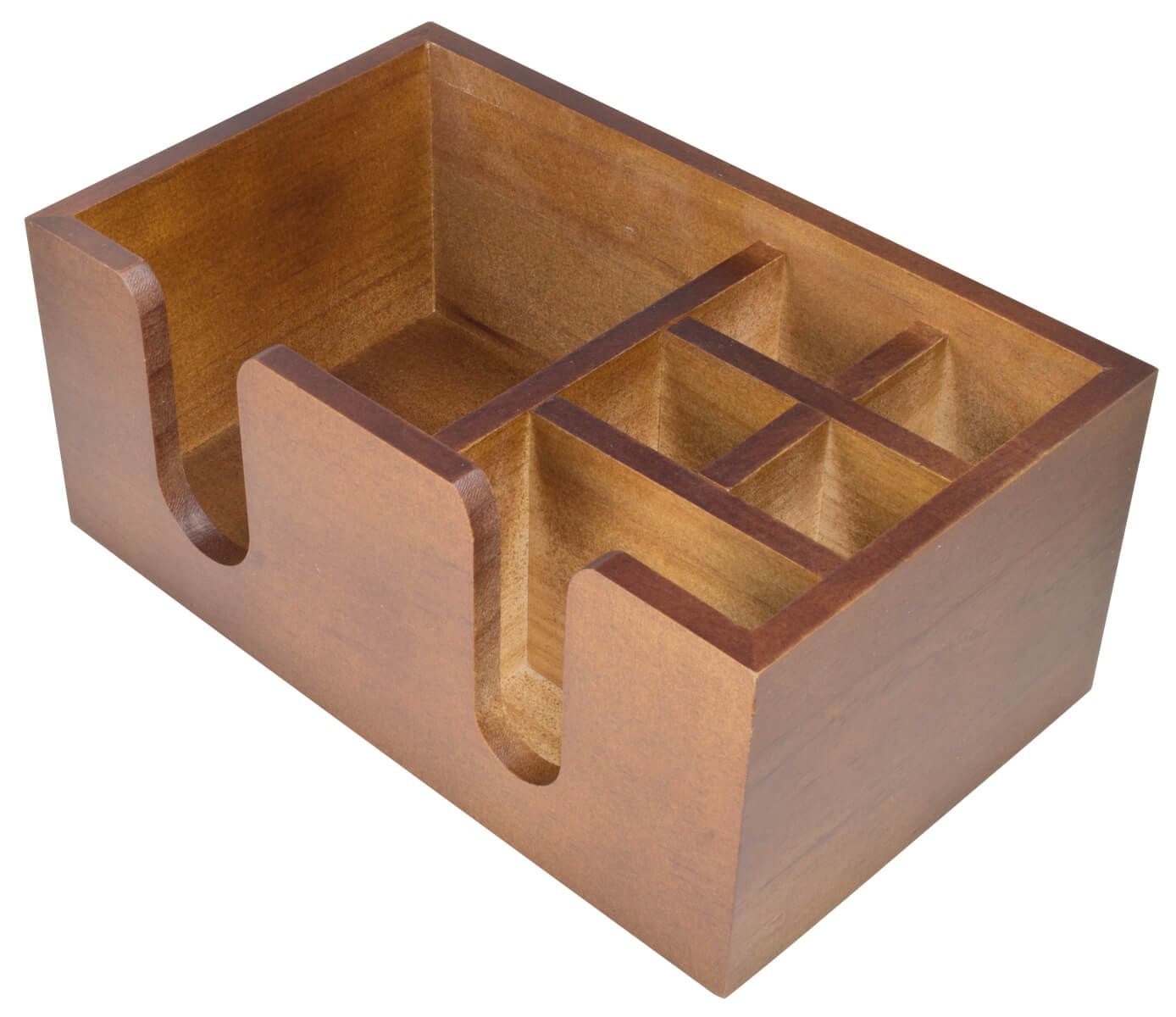 Bar caddy, dark wood