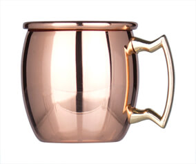 Shot glass / mini Moscow Mule mug, stainless steel copper-colored - approx. 60ml