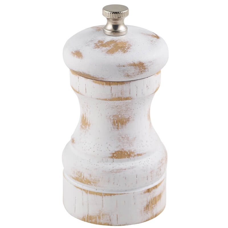Salt/Pepper Grinder, wood - white wash (10cm) Salt/Pepper Grinder, wood - white wash (10cm)