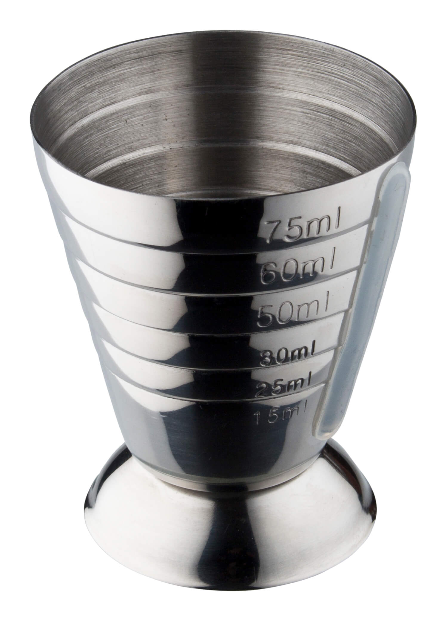 Jigger, with grading - stainless steel (75ml)