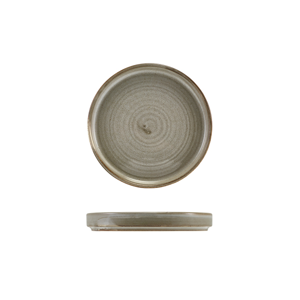 Low presentation plate Terra Smoke Grey – 14 cm (12 pcs.)
