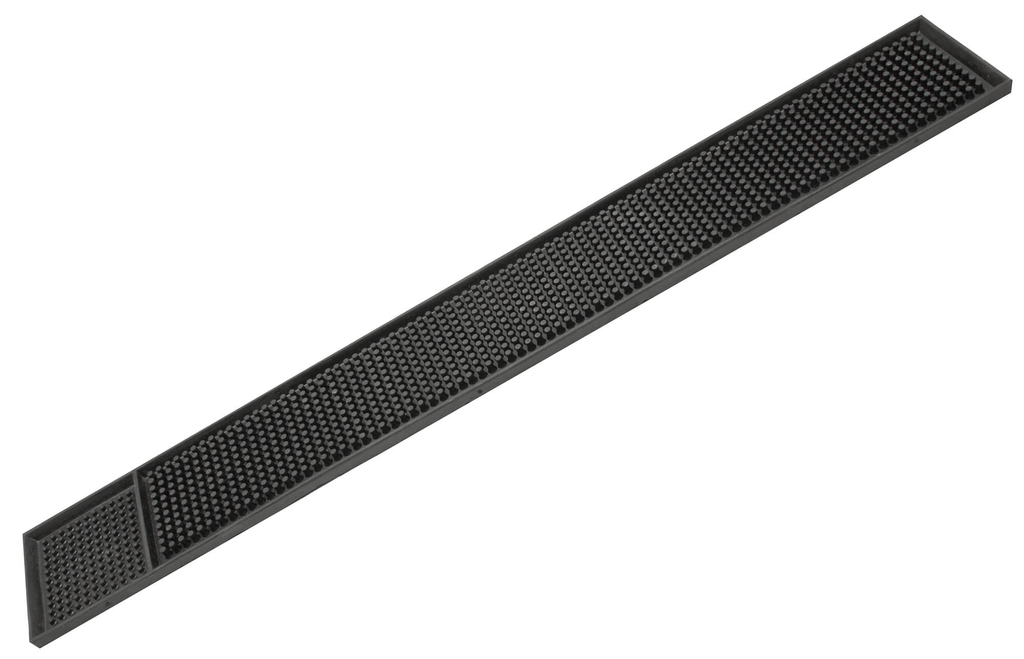Bar mat black, with shot - 1 x 8 x 60cm