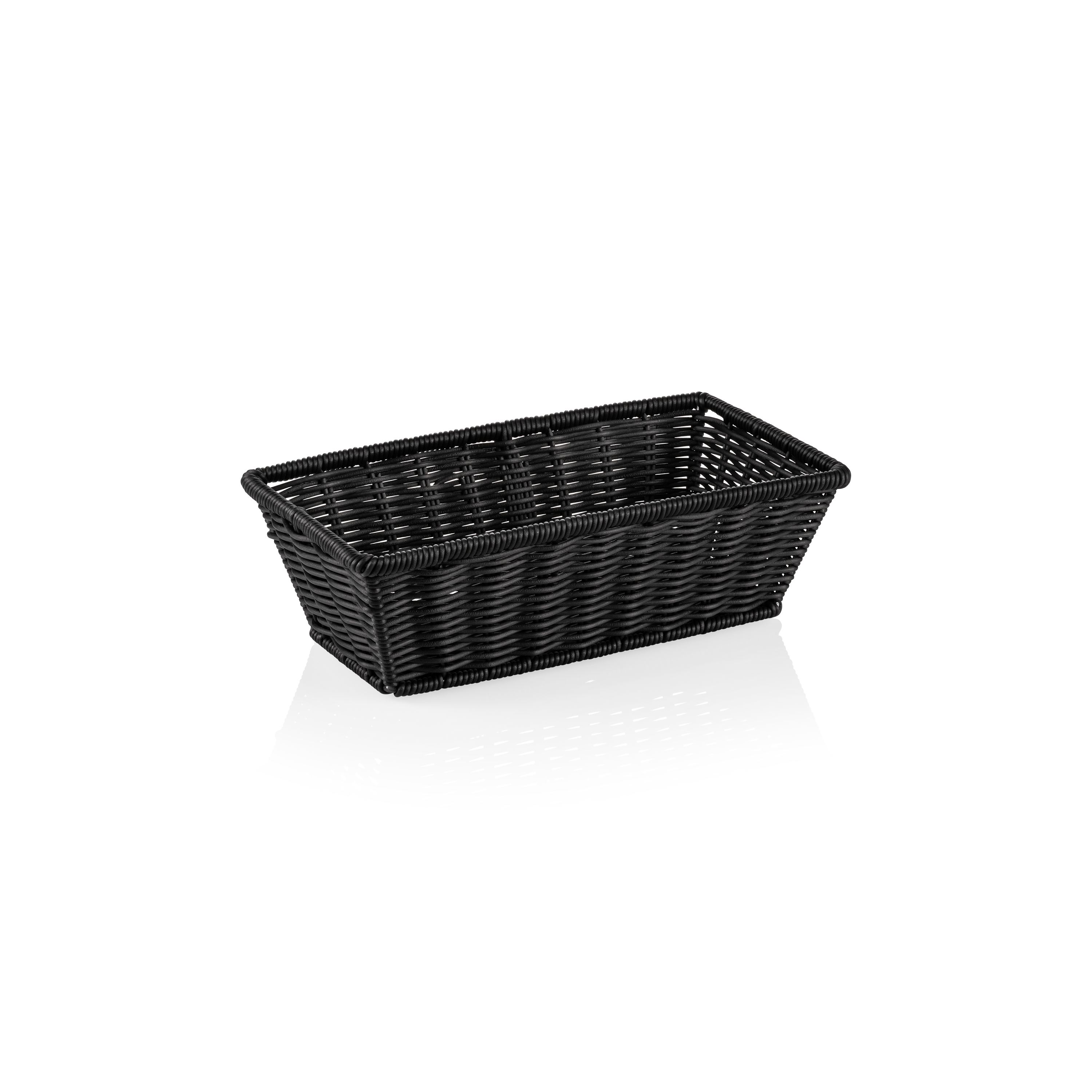Polypropylene basket, 32,5x17,5x10cm (GN 1/3) - black Polypropylene basket, 32,5x17,5x10cm (GN 1/3) - black