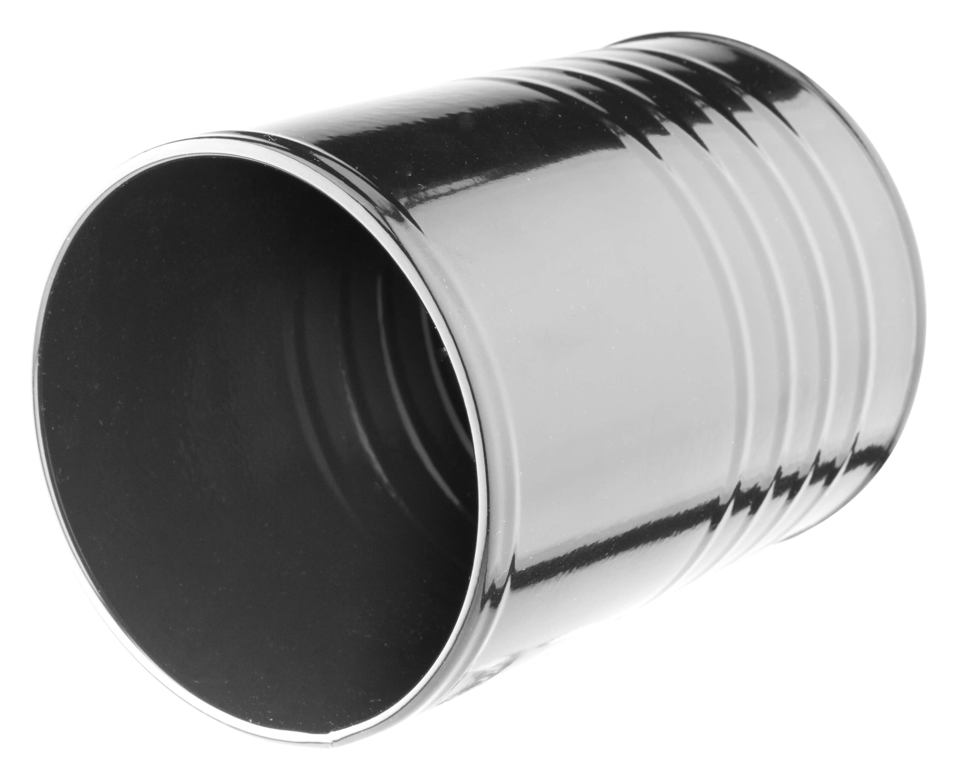 Cutlery holder / metal can - black (14,5cm)