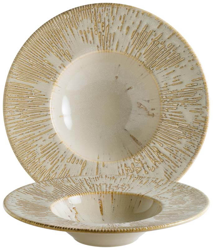 Bonna Snell Sand Banquet Pasta plate 28cm beige - 6 pcs. Bonna Snell Sand Banquet Pasta plate 28cm beige - 6 pcs.