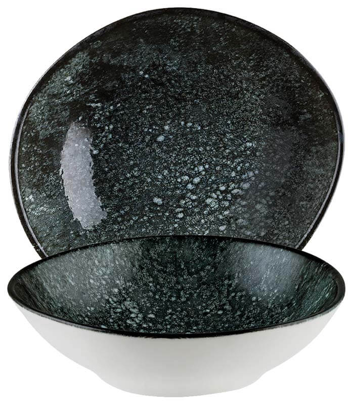 Bonna Cosmos Black Vago Bowl 18cm black - 12 pcs. Bonna Cosmos Black Vago Bowl 18cm black - 12 pcs.