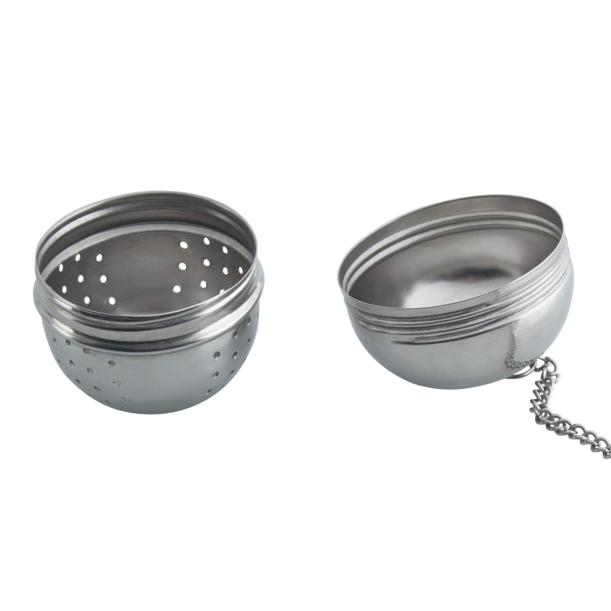 Tea infuser with chain, stainless steel - 4cm