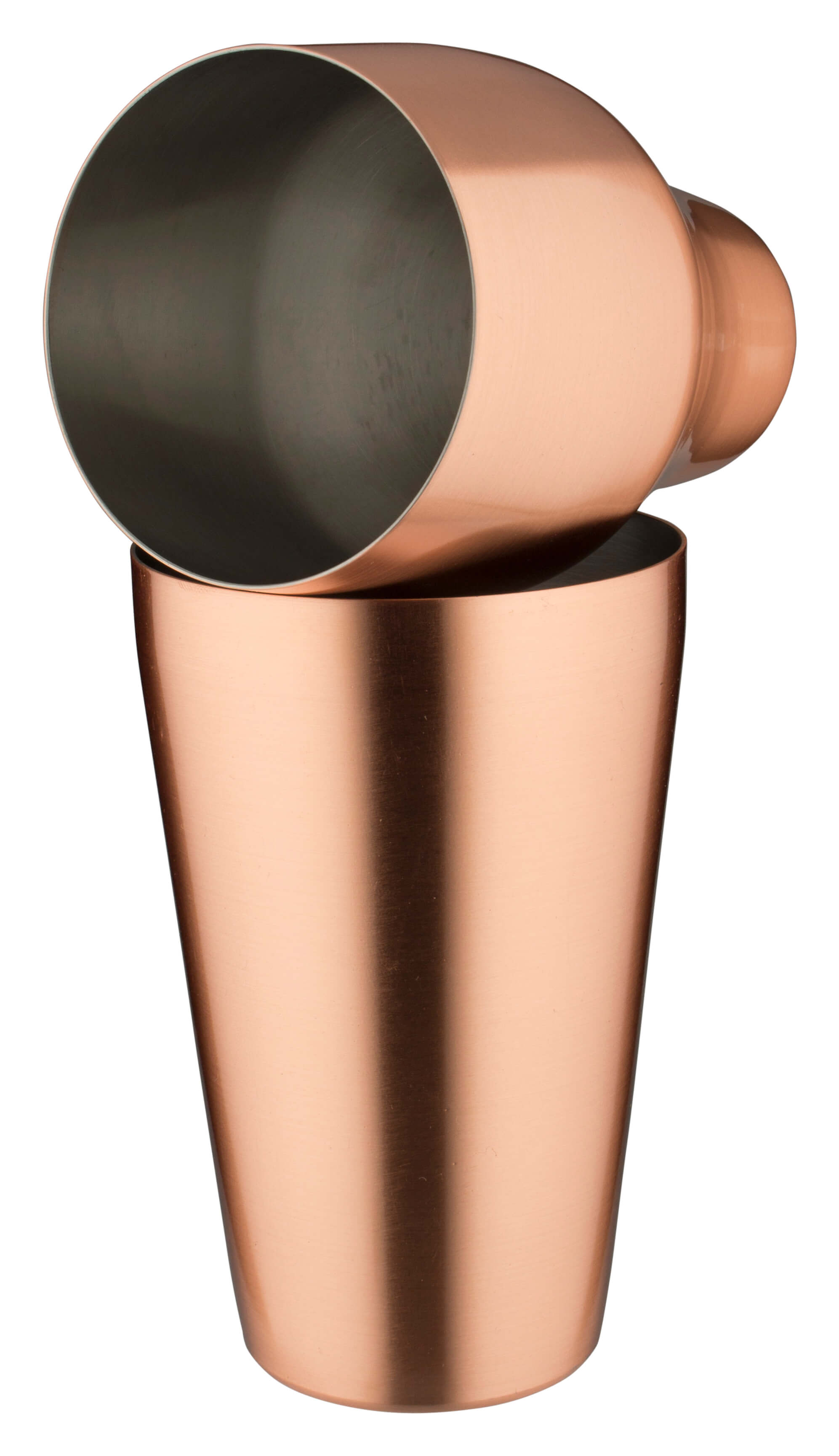 French Cocktail Shaker, copper colored matt, two parts (500ml)