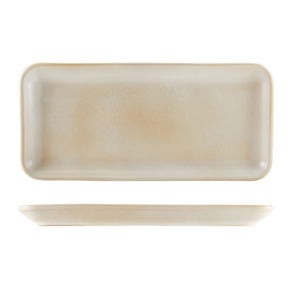 Narrow rectangular plate Antigo stoneware Barley – 35 x 16,5 cm (3 pcs.)