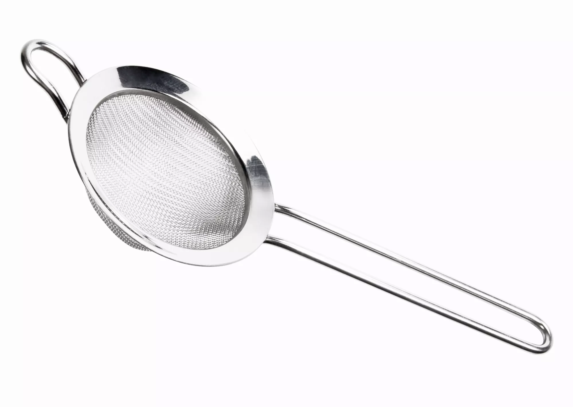 Strainer, fine - stainless steel (10,3/8,5cm) Strainer, fine - stainless steel (10,3/8,5cm)