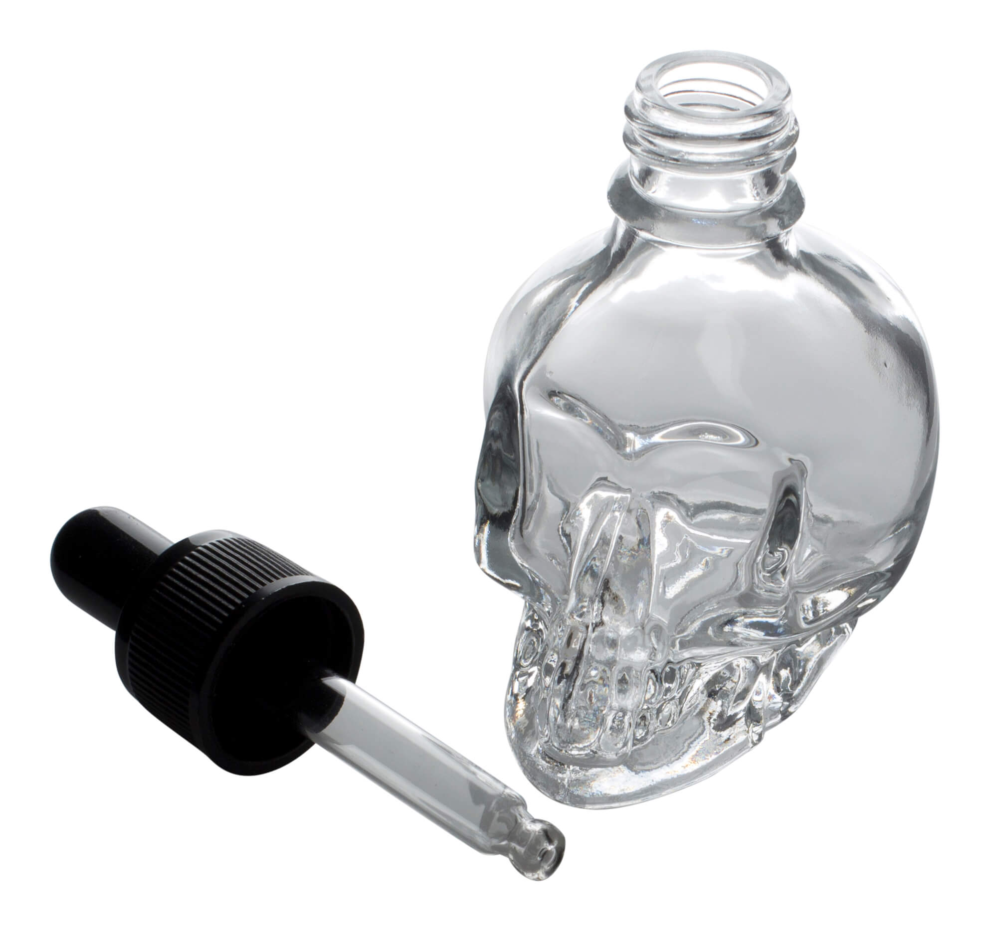 bottle with pipette, skull - 40ml