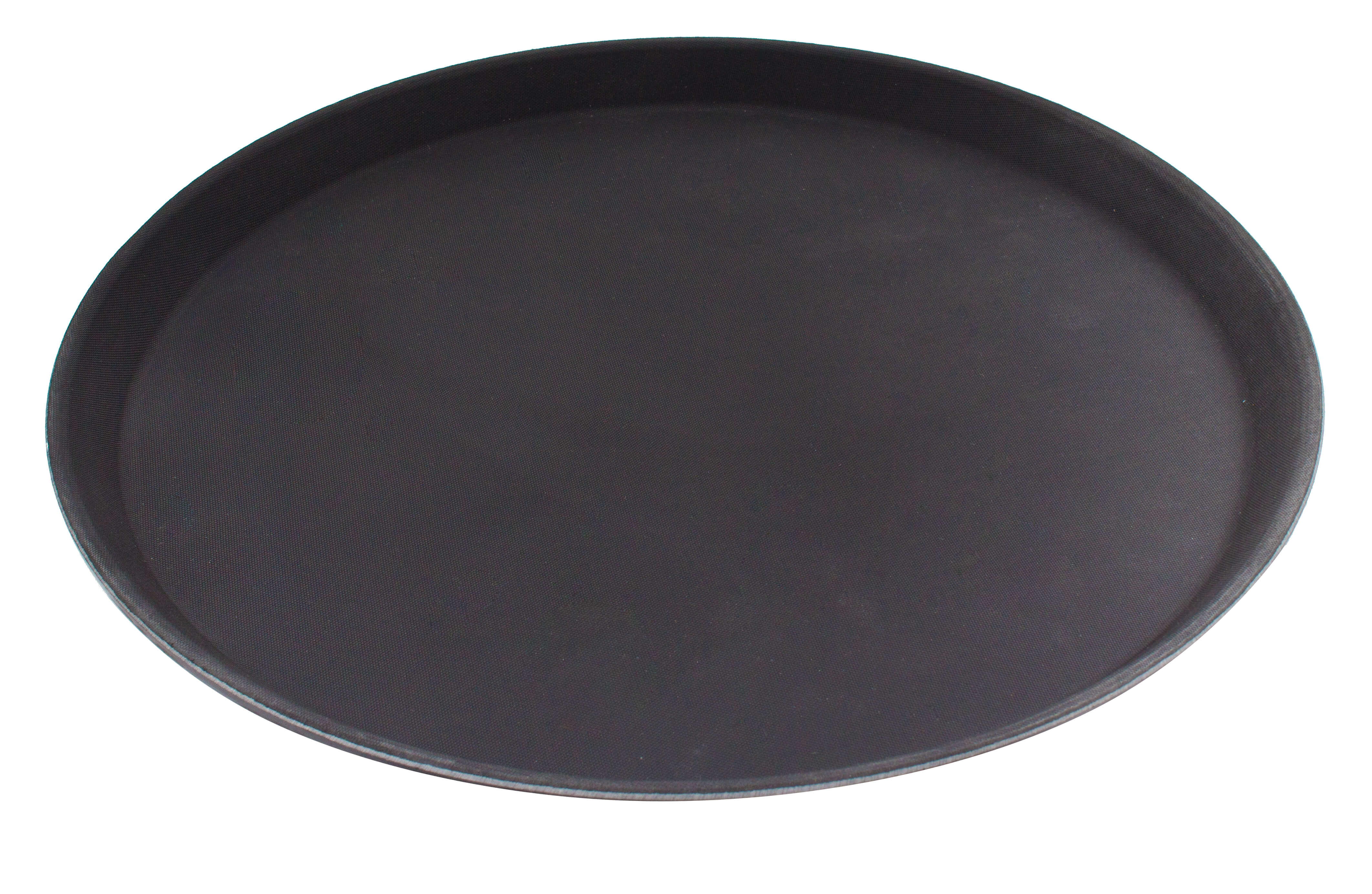 Tray, fyber glass, black, 36cm