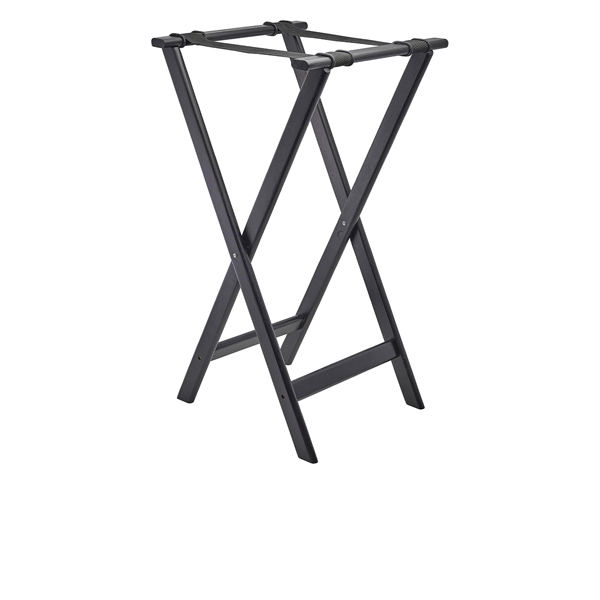 Wooden tray stand, 42x84cm - black Wooden tray stand, 42x84cm - black
