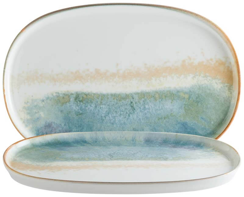 Bonna Fium Hygge oval plate 34x23cm blue - 6 pcs. Bonna Fium Hygge oval plate 34x23cm blue - 6 pcs.