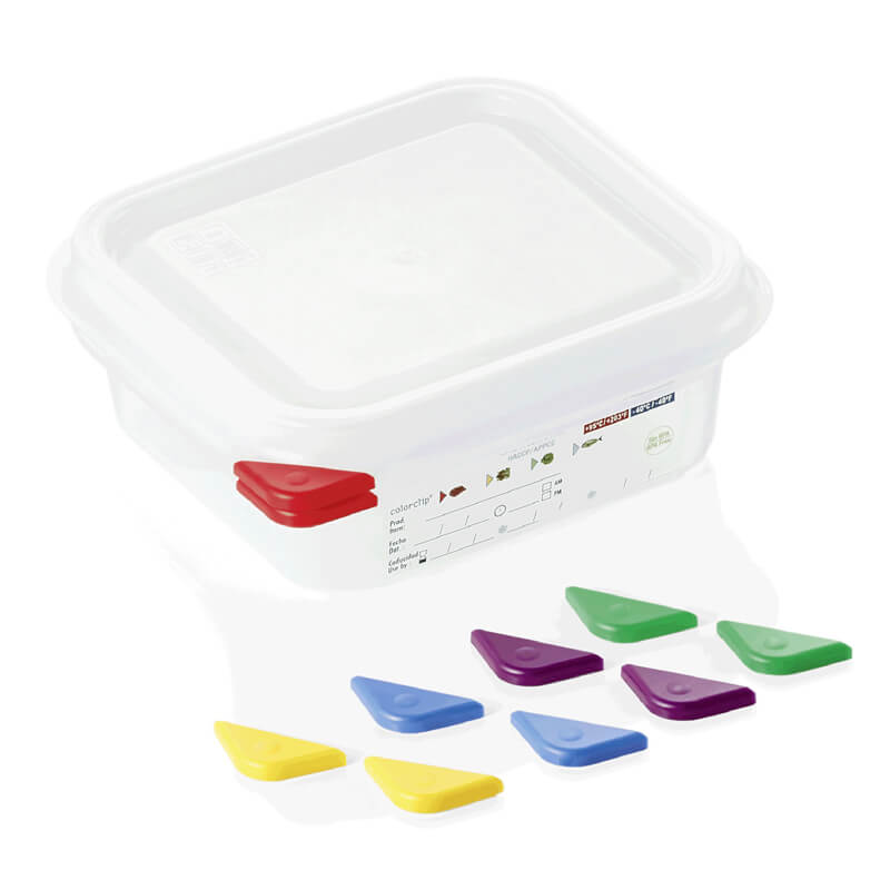 GN Container 1/6 set incl. lid, PP - 1,1l / H 6,5cm (1 pc.)